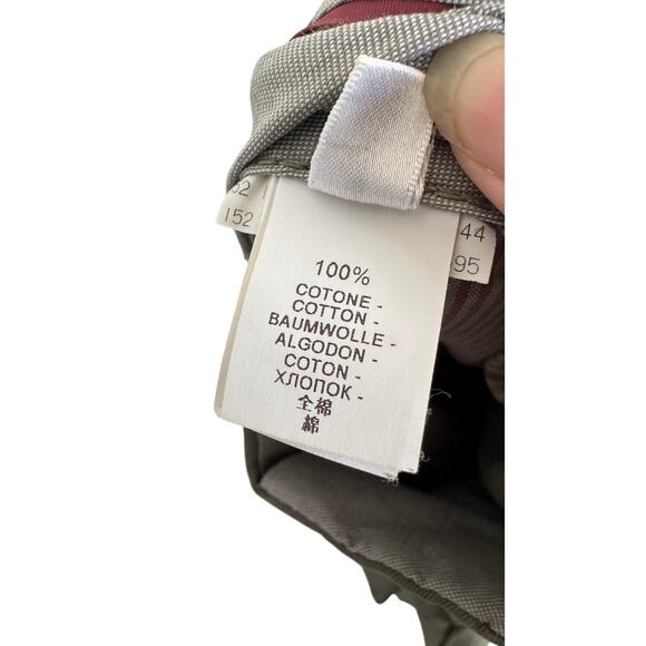 Brunello Cucinelli Men’s Cotton Cargo Pants Size 48 (32x30) Olive Green - Picture 11 of 12